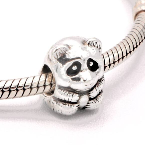 Authentic PANDORA Panda Charm - 790490EN16 - Picture 1 of 11